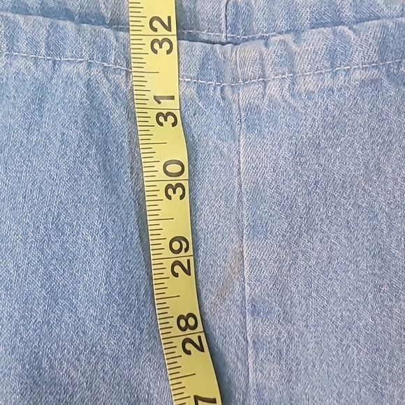 CHIC brand New old stock Kmart pull on denim pants elastic waist size 12P - Picture 5 of 9